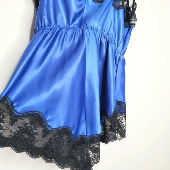 Vintage Barbizon Lingerie Lace Blue One Piece - Picture 11 of 13